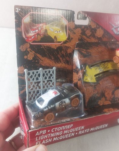 Pack Crazy 8 Crashes Cars, Flash McQueen + Rayo McQueen, Disney Pixar Mattel