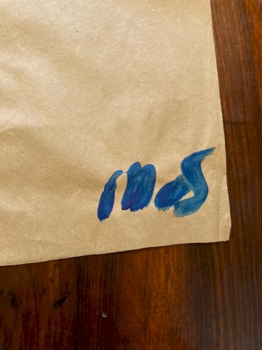 Painting Art Peinture Kraft Femme 1980 portrait Expressionniste Expressionnisme