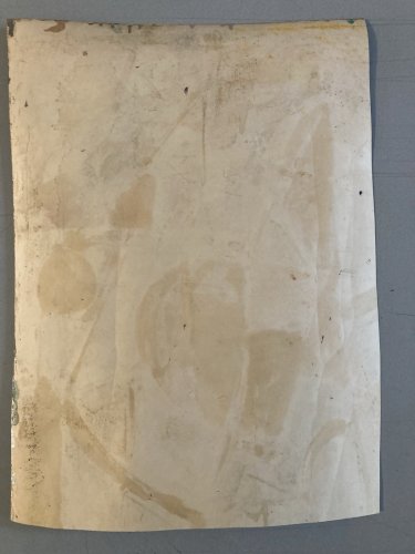 Painting Art Peinture Toit Oiseau Abstrait Abstraction 1980 Paysage Cubisme XXe