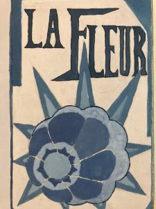 Painting Original Art Deco Nouveau Gouache On Paper 1930 Old Antique Painting