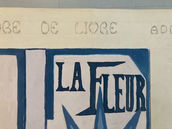 Painting Original Art Deco Nouveau Gouache Sur Papier 1930 Peinture Old  Ancien