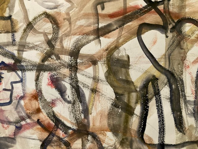 Painting Peinture Abstraction Dessin Aurel Cojan Expressionnisme Abstrait 1990