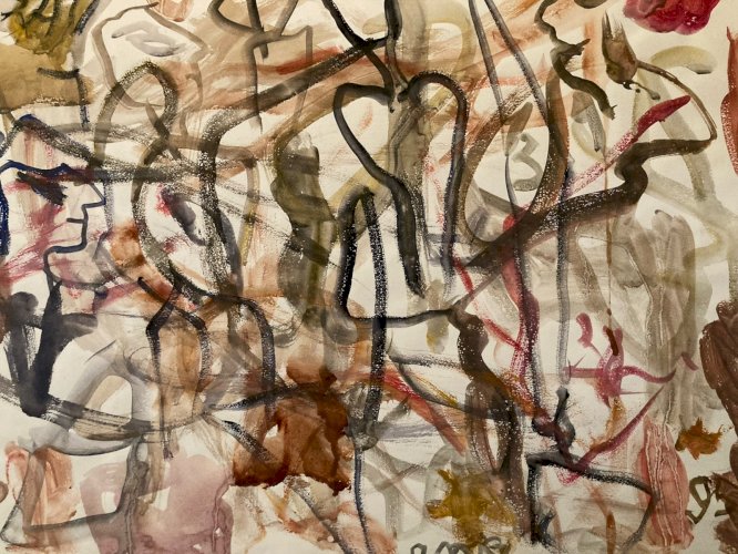 Painting Peinture Abstraction Dessin Aurel Cojan Expressionnisme Abstrait 1990