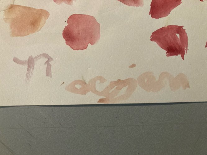 Painting Peinture Art Gouache Dessin Aurel Cojan Expressionnisme Abstrait 1990