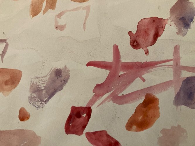 Painting Peinture Art Gouache Dessin Aurel Cojan Expressionnisme Abstrait 1990