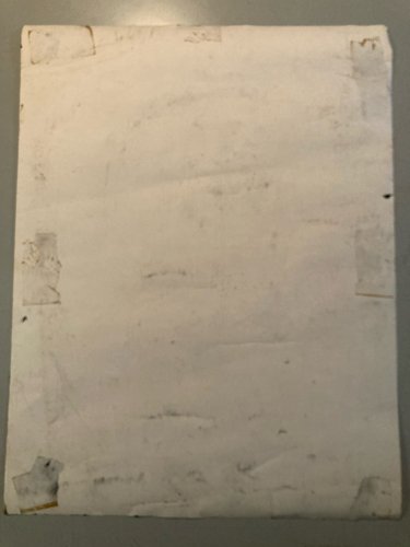 Painting Peinture Art Papier Buste Homme 1980 portrait A Identifier XXe Ancien