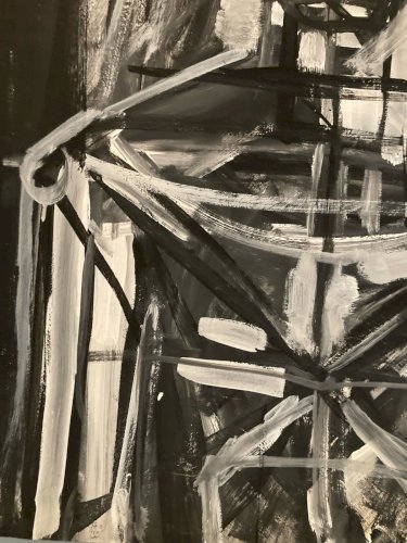 Painting Peinture Art Papier Buste Homme 1980 portrait A Identifier XXe Ancien