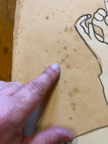 Painting Peinture Cubisme 1950 Visage Tête Portrait Cubiste  A Identifier Dessin