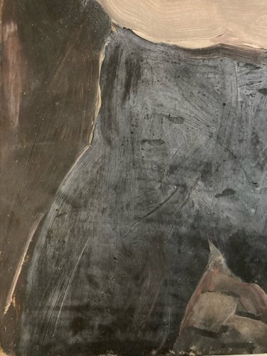 Painting Peinture Expressionisme  Huile 1932 Expressioniste Portrait Pendu Chat