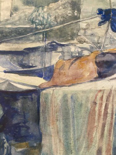 Painting peinture Gouache Debut XXe Papier Old Orientaliste Orientalisme ancien