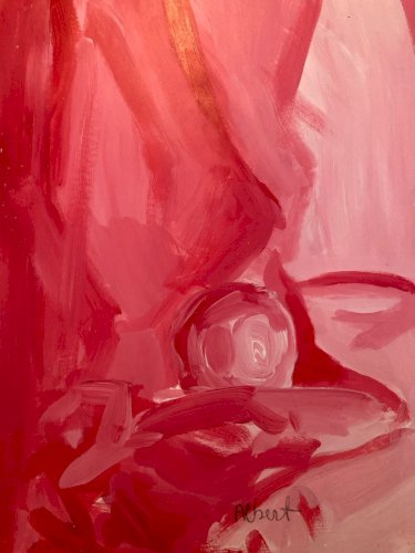 Painting Peinture gouache dessin abstrait 1990 Encre Albert Art Abstraction