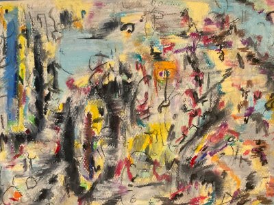 Painting Gouache Abstract Drawing 1990 Ink Paper Art Abstraction