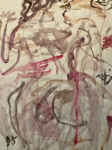 Painting Peinture Gouache Dessin Aurel Cojan Expressionnisme Abstrait 1990 Art