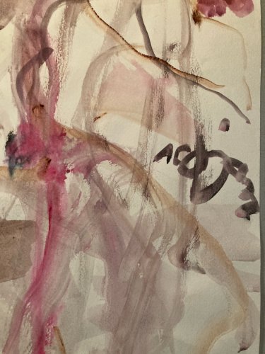 Painting Peinture Gouache Dessin Aurel Cojan Expressionnisme Abstrait 1990 Art