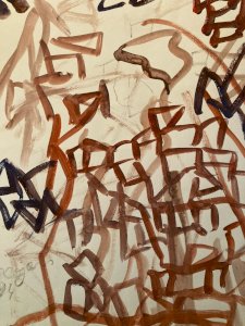 Painting Peinture Gouache Dessin Aurel Cojan Expressionnisme Abstrait 1994 Art