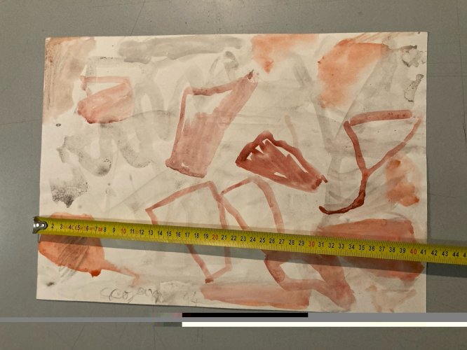 Painting Peinture Gouache Dessin Aurel Cojan Expressionnisme Abstrait Art 1990