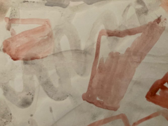 Painting Peinture Gouache Dessin Aurel Cojan Expressionnisme Abstrait Art 1990