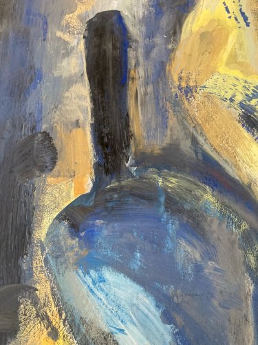 Painting Peinture gouache dessin CoQ Poule Animal 1970 Art Animaux Dessin Oiseau