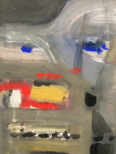 Painting Peinture gouache dessin Portrait Homme 1970 Art Dessin À Identifier XXe