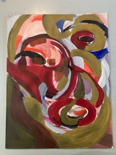 Painting Peinture gouache dessin Portrait XXe Homme 1970 Art No Francis Bacon