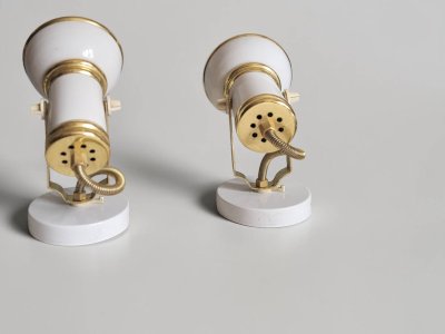 Space Age wall lamps Pair 70s