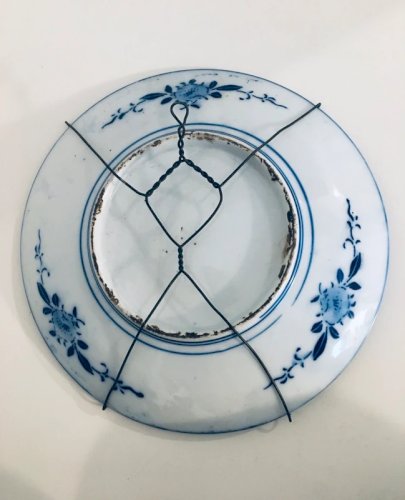 Paire assiettes anciennes japonaises Imari