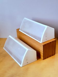 Pair of Holophane wall sconces 1950