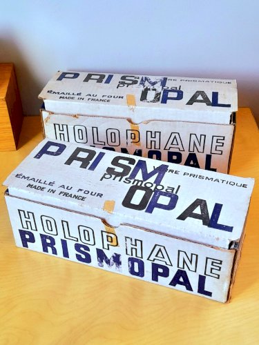 Paire d appliques Holophane 1950