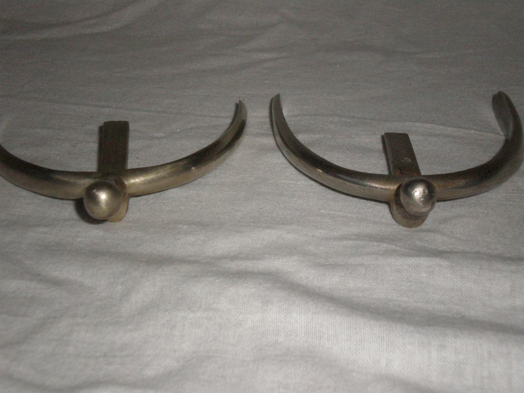 Paire D'étriers De Cow-boy Antiques – Argentés, Excellent état