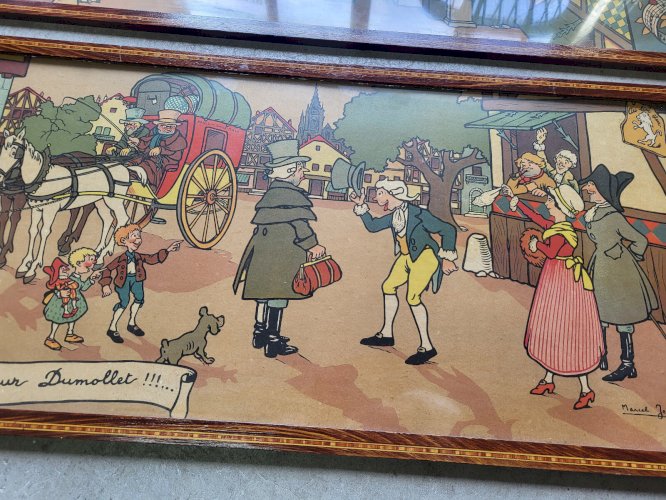 PAIRE D'AFFICHES DE MARCEL JEANJEAN "BON VOYAGE MR DUMOLLET" ET "LA MERE MICHEL"
