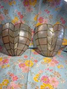 Paire d’applique en nacre