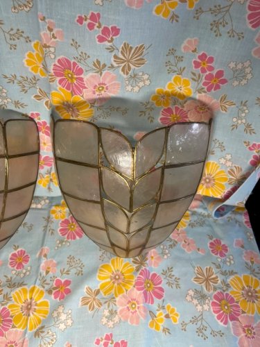 Paire d’applique en nacre