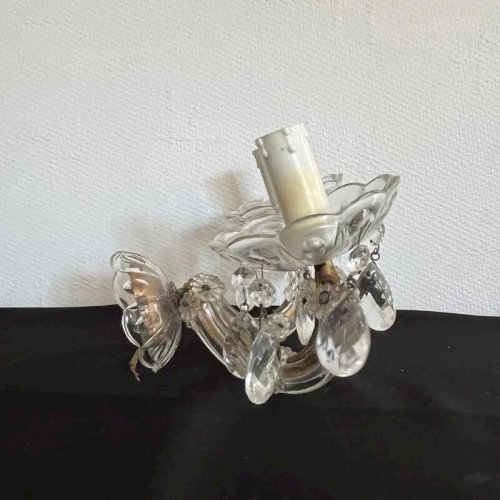 Paire d’appliques à pampilles