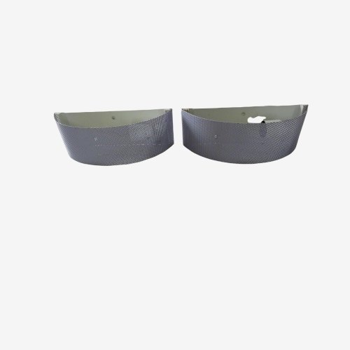 PAIRE DAPPLIQUES  BANDEAU  EN METAL PERFORE ANNEES 70 VINTAGE