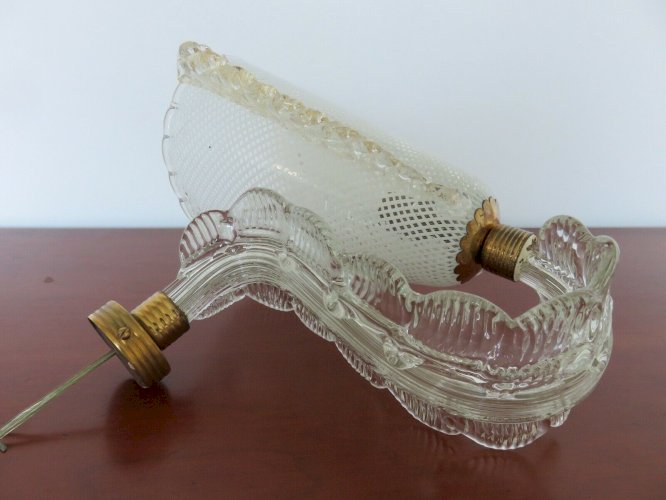 PAIRE DAPPLIQUES  BAROVIER & TOSO  EN VERRE DE MURANO ANNEE 1957