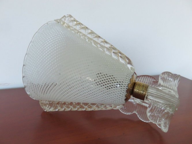 PAIRE DAPPLIQUES  BAROVIER & TOSO  EN VERRE DE MURANO ANNEE 1957