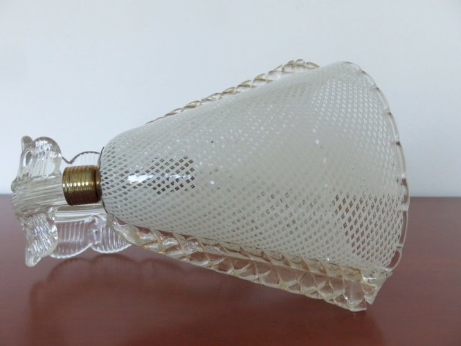 PAIRE DAPPLIQUES  BAROVIER & TOSO  EN VERRE DE MURANO ANNEE 1957
