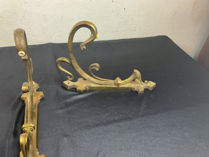 PAIRE D'APPLIQUES EN BRONZE ÉPOQUE ART NOUVEAU