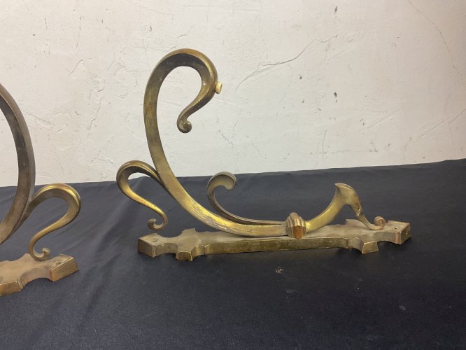 PAIRE D'APPLIQUES EN BRONZE ÉPOQUE ART NOUVEAU