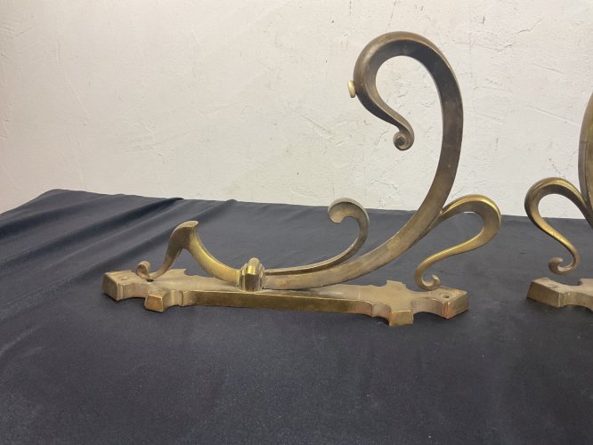 PAIRE D'APPLIQUES EN BRONZE ÉPOQUE ART NOUVEAU