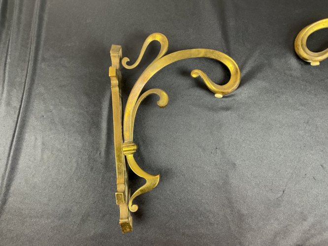 PAIRE D'APPLIQUES EN BRONZE ÉPOQUE ART NOUVEAU