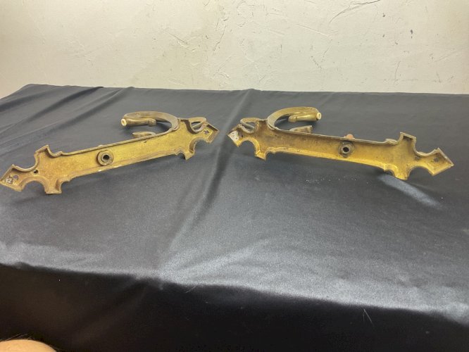 PAIRE D'APPLIQUES EN BRONZE ÉPOQUE ART NOUVEAU