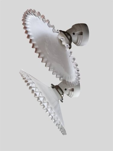 Paire d’appliques en opaline