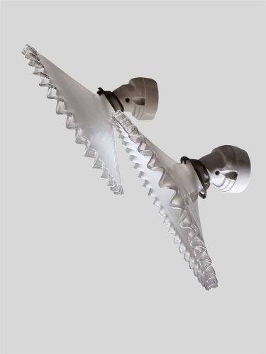 Paire d’appliques en opaline