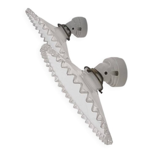 Paire d’appliques en opaline