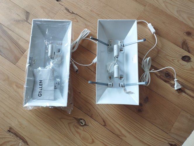 Paire d'appliques "Gyllen Jungle" neuves en boîte – IKEA vintage, 1990