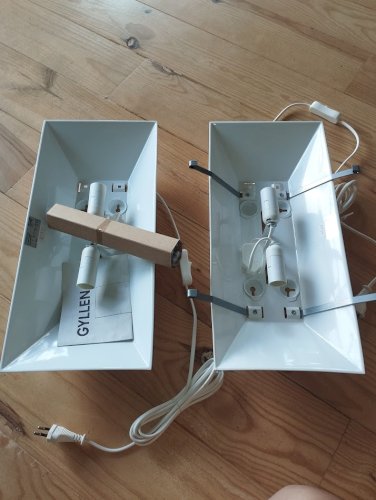 Paire d'appliques "Gyllen Jungle" neuves en boîte – IKEA vintage, 1990
