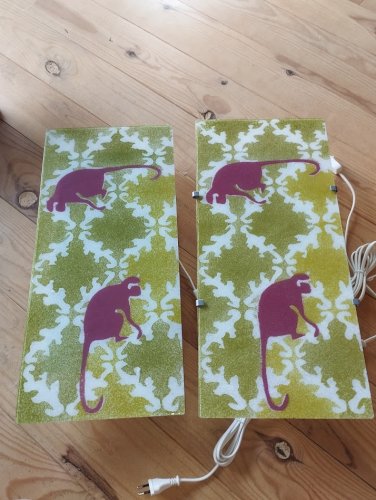 Paire d'appliques "Gyllen Jungle" neuves en boîte – IKEA vintage, 1990