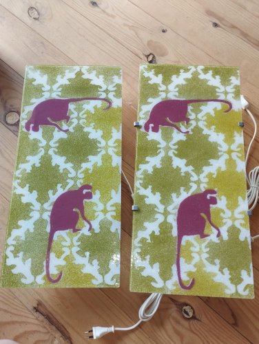 Paire d'appliques "Gyllen Jungle" neuves en boîte – IKEA vintage, 1990