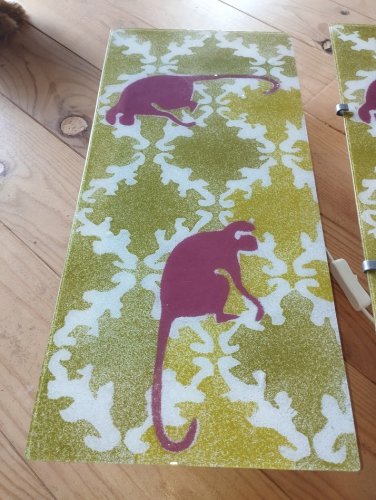 Paire d'appliques "Gyllen Jungle" neuves en boîte – IKEA vintage, 1990